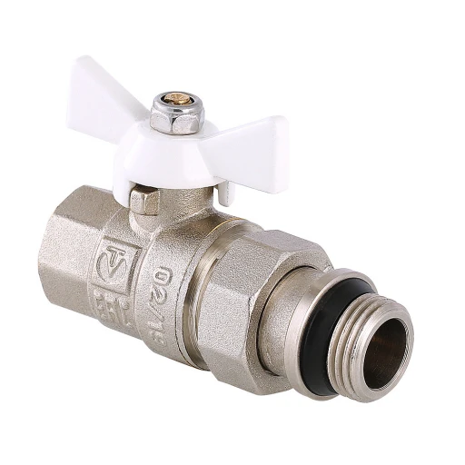 Кран шар. VALTEC 1/2"  Американка БЕЛАЯ (10)
