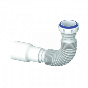 Гофра 1 1/2"*40/50 (400 мм) с гайкой, плоская прокладка D45 UNICORN