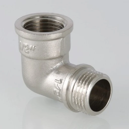 Угольник никель 1/2" вн./нар. VALTEC