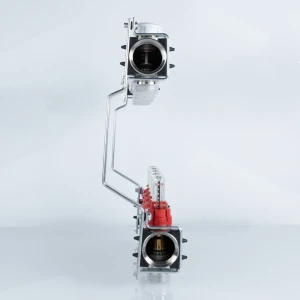 Блок коллекторов VALTEC,с расходомерами 1"х8 вых Евроконус 3/4