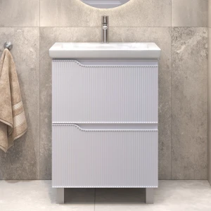 Тумба напольная VIGO Neo 600-0-2(корпус 265 Neo+фасад Neo 265+ум. COMO60 белый)