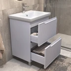 Тумба напольная VIGO Neo 600-0-2(корпус 265 Neo+фасад Neo 265+ум. COMO60 белый)
