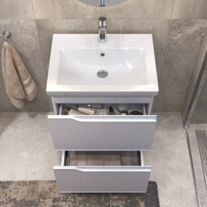 Тумба напольная VIGO Neo 600-0-2(корпус 265 Neo+фасад Neo 265+ум. COMO60 белый)