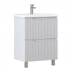 Тумба напольная VIGO Neo 600-0-2(корпус 265 Neo+фасад Neo 265+ум. COMO60 белый)