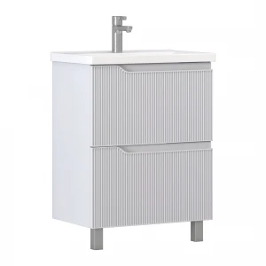 Тумба напольная VIGO Neo 600-0-2(корпус 265 Neo+фасад Neo 265+ум. COMO60 белый)