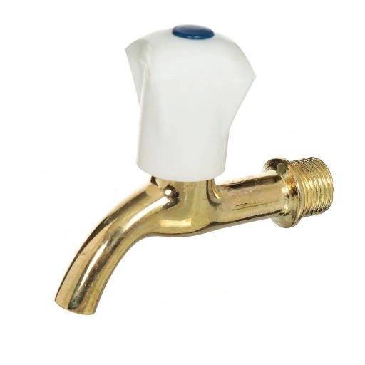 Кран водоразборный 1/2" тип СССР желтый (21958)