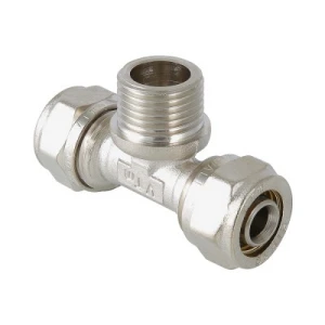 Тройник для мет/пласт d16х1/2"нар.р.  VALTEC