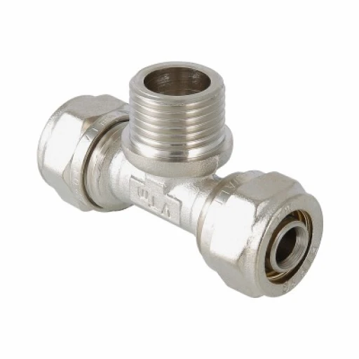Тройник для мет/пласт d16х1/2"нар.р.  VALTEC