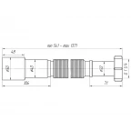 Гибкая труба 1 1/4" - 40х50  АНИ ПЛАСТ удлин. (60 шт.) K216