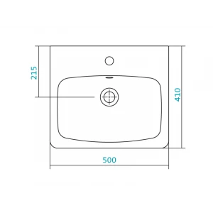 Умывальник "Нео-50" белый с/отв. Сантек