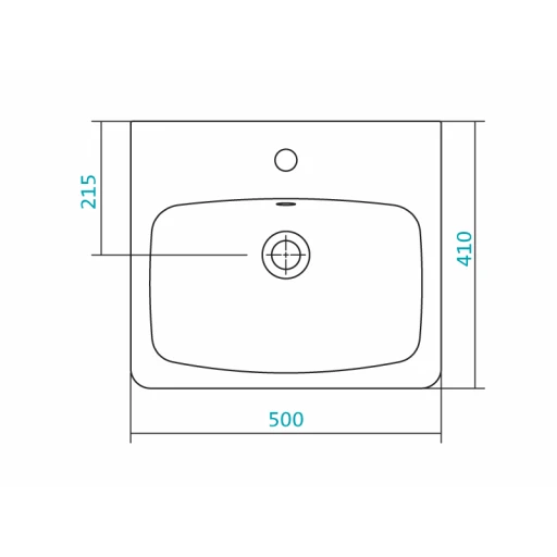 Умывальник "Нео-50" белый с/отв. Сантек