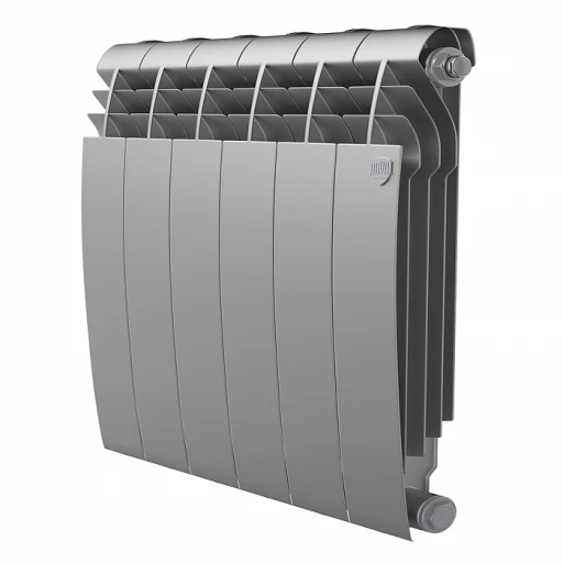 Радиатор биметалл ROYAL THERMO BiLiner 500/Silver Satin  6 секц (серые)