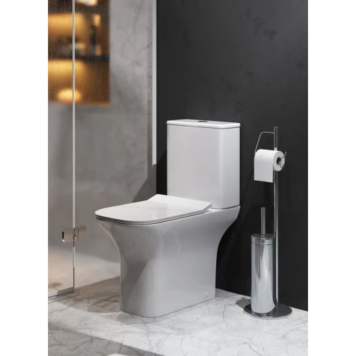 Унитаз напольный безободковый GROSSMAN GR-4464SQ Classic (640*350*800)  ,ТОРНАДО 2 места