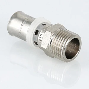 Соединитель пресс с переходом на нар.р. 20 х 3/4" VALTEC