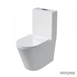 Унитаз напольный безободковый GROSSMAN  GR-4458MSQ (640х360х835) матовый,смыв ТОРНАДО
