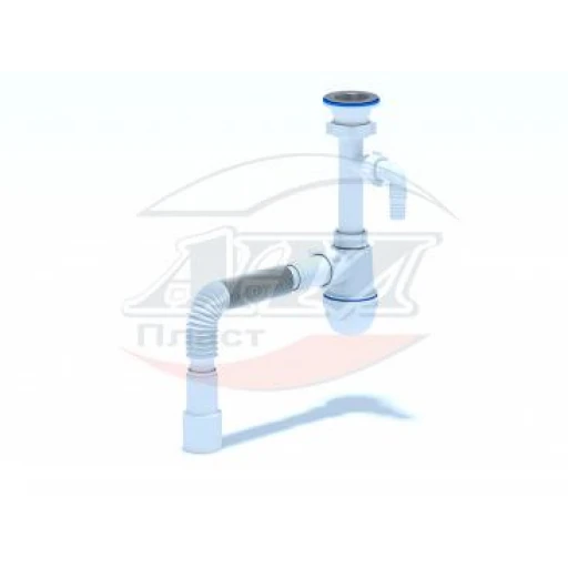 C0315 Сифон бутыл 1 1/2" с отв. стир/м с/тр АНИ (30 шт.)