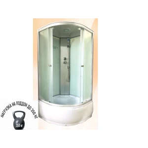 Душевая кабина ДАНА-282 W (белая) 100*100*215 высокий поддон (3 места),аналог Эрлит