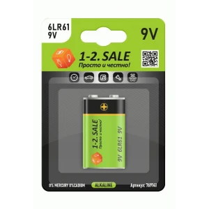 Батарейка 1-2 sale 6LR61 BL1. E1M,Крона