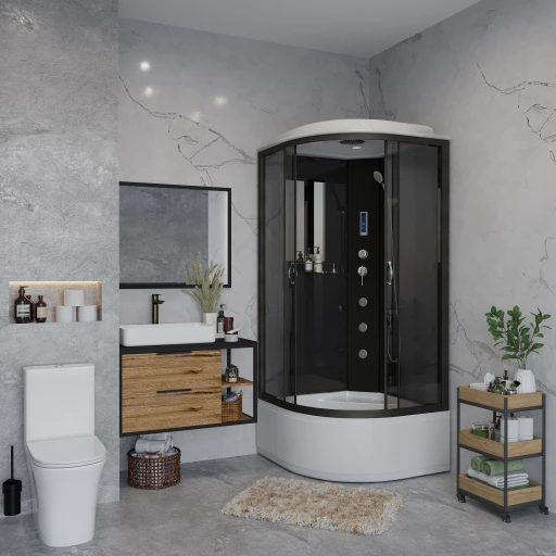 Душевая кабина Niagara NG-6508-14F (900х900х2150) высокий поддон(40см) стекло ТОНИРОВАННОЕ.  4места