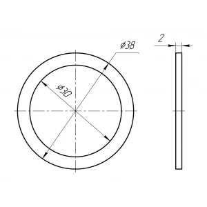 АНИ Прокладка горловины 1 1/4для изделий с буртом (30)