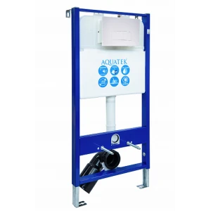 Инсталляция AQUATEK  STANDART 50  кнопка  прямоугольная  ( звук-ция+ крепеж)