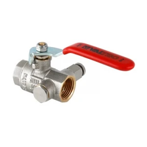 Кран шар. VALTEC 1/2" с дренаж. и возд.отв. р/г/г