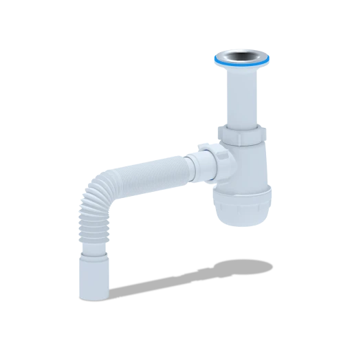 Сифон бутыл.  Грот 1 1/2" 40 АНИ ПЛАСТ (30 шт.) A0505