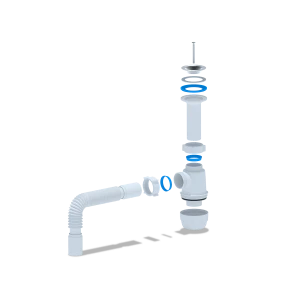 Сифон бутыл.  Грот 1 1/2" 40 АНИ ПЛАСТ (30 шт.) A0505
