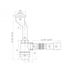 Сифон для писсуара с вых на 40, с гиб/трубой 40*40/50 АНИ (15 шт.) U0115