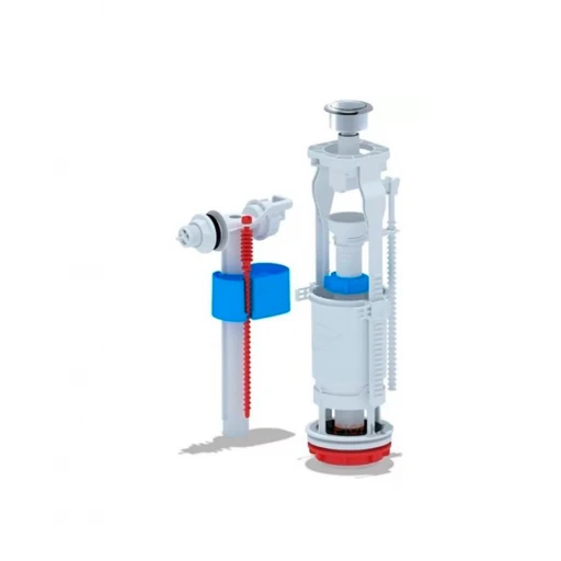 Арматура АНИ боковая подводка 1/2" пластик, шток, слив одинарный WC4050M (20 шт.)