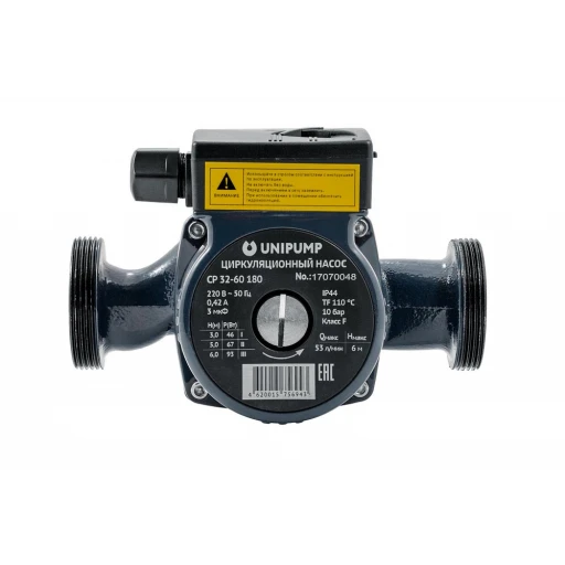 Насос  циркул. UNIPUMP CP 32-60 180 (гайки)